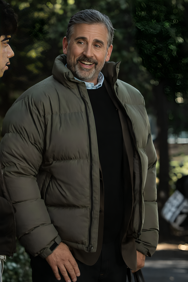 Steve Carell Rooster Puffer Jacket - Image 1